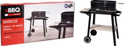 ProGarden Houtskoolbarbecue 86,5 cm zwart — thumbnail 2