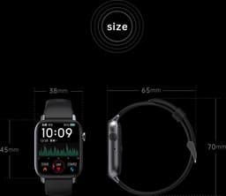 SAMTECH Smartwatch - Heren & Dames – horloge – met HD Touchscreen - Stappenteller, Calorie Teller, Slaap meter – Grijs — thumbnail 4