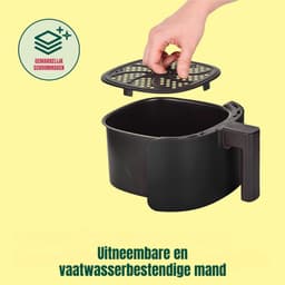 QORA® Mini airfryer - Airfryer - Airfryer klein - Rood - ‎23cm x 29cm x 30cm — thumbnail 3