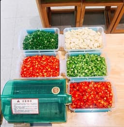 Groentehakselaar - Keuken Snijder - Snel Ingrediënten Snijden - Hoge Capaciteit - 750g Per Keer - Zilver — thumbnail 2