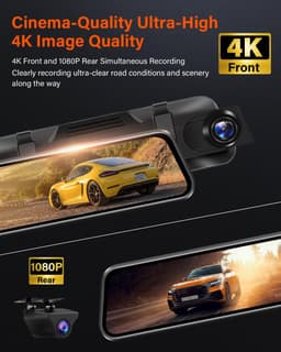 Solidchoice - 4K Dashcam met 10 Inch IPS Touch Screen en 64GB SD-kaart — thumbnail 5
