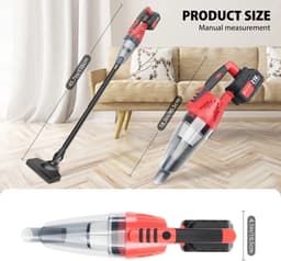 DayeLabel Handstofzuiger Draadloos 2-in-1 - Stofzuiger - Kruimeldief - Accu Stofzuiger - Compact en Krachtig voor Auto en Thuis — thumbnail 5