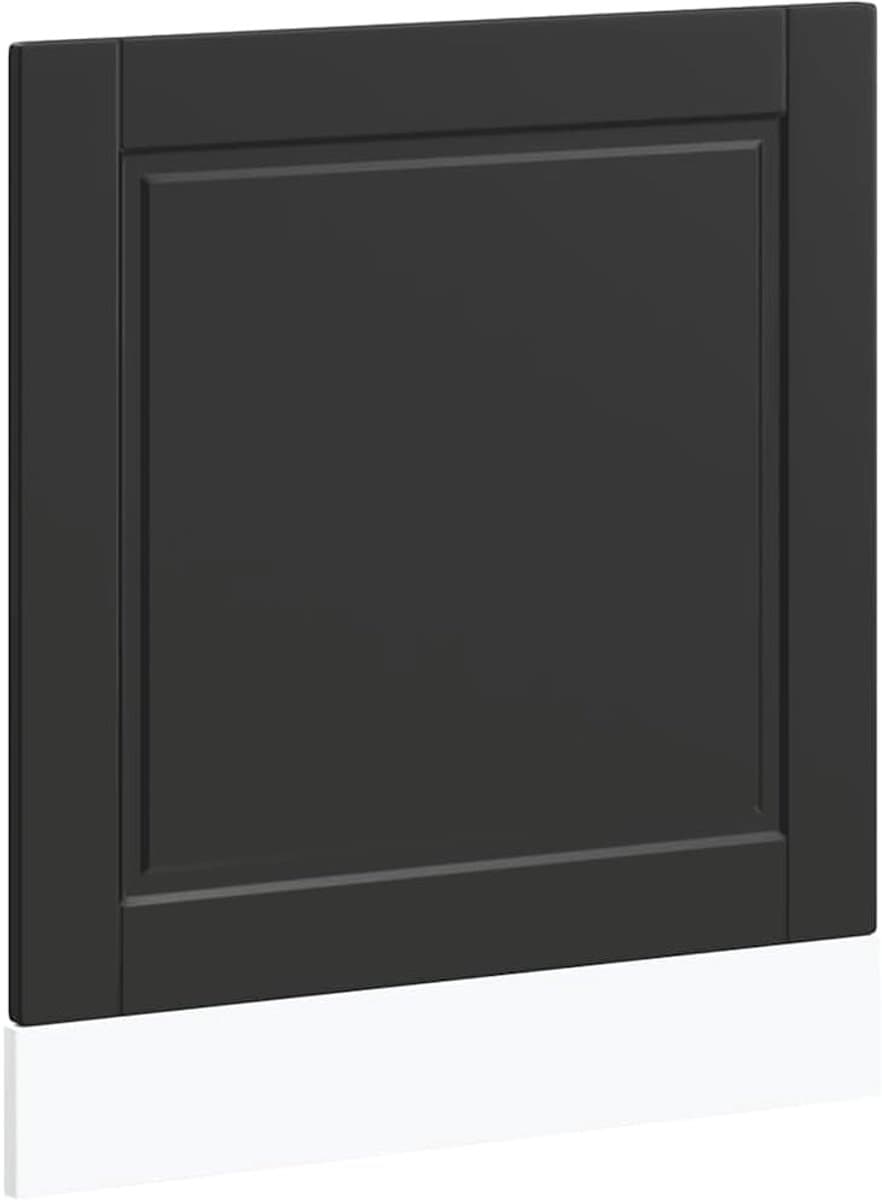 Vaatwasserpaneel - Keukenfront - Keuken Beschermen - Duurzaam Hout - 60x67cm - Zwart — afbeelding 1