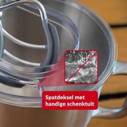 Keukenmachine - Keukenrobot Mixer - Bakken en Koken - Krachtige 1500W Motor - 5L Kom - Rood — thumbnail 5