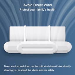 Airco Windgeleider - Ventilatie Deflector - Comfort Verhoging - Uitschuifbaar Ontwerp - 74-97 cm - Wit — thumbnail 3