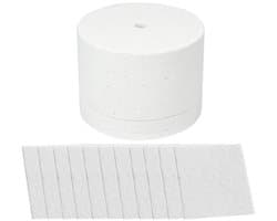 Dailygoods- Glasfusie Professionele Magnetronoven - Keramische Vezel - Afmetingen 12 x 8,3 cm - Inhoud 1 Oven - 10 Papier - Geschikt voor Hoge Temperatuur - Glasoven