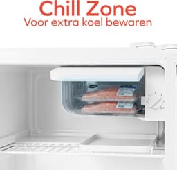 KitchenBrothers Mini Koelkast - 43L - Kleine ijskast - Minibar - Vrijstaand - Frigo - Compact - Wit — thumbnail 3