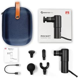 SnelShoppen - Booster Mini Pocket USB-C Massage Gun - Lichtgewicht 500g, Aerometalen Body, 4 Snelheden, 70W Motor, 2500mAh Accu, Ideaal voor Sport en — thumbnail 1