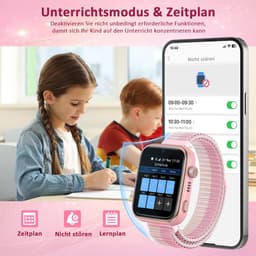 FOSMET 4G Smartwatch Kinderen - KidsWatch - Kinder Smartwatch - GPS Horloge Kind - SOS Knop - Tweeweg-gesprekken - GPS Horloge Kind - Kinderhorloge met Simkaart - Videobellen - Geschikt voor 4-12 Jaar - Meisje - Roze — thumbnail 5
