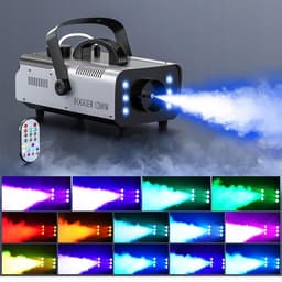 Multifunctionele Rookmachine - Rookmachine - Met Draadloze Afstandsbediening - 6 RGB Verlichting - 60 Sec Continu - 1200W - 1L Capaciteit – 160m³/min - Voor Bruiloft & Feest & Podium & DJ — thumbnail 3