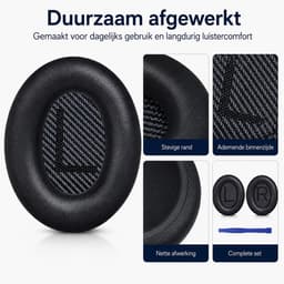 Set Oorkussens voor Bose Koptelefoon met installatie gereedschap - Voor QuietComfort 35 - Voor QC35II/QC35/QC25/QC15/QC2 - Voor Soundlink Around - Voor Ear II AE2 — thumbnail 3