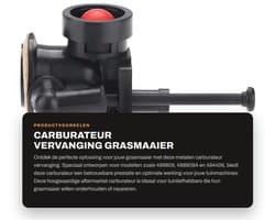 Carburateur Vervanging - Metalen Carburateur - 11x8.3x7cm - Geschikt voor 499809/498809A/494406 - Inclusief Hardware - Schokbestendig - Grasmaaieronderdeel