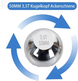 SnelShoppen - 50 mm Towbar Kogel M22, 3.5T Trekhaak voor Stalen Trekhaak, Ball Head voor Tractor, Trailer en Grasmaaier — thumbnail 2