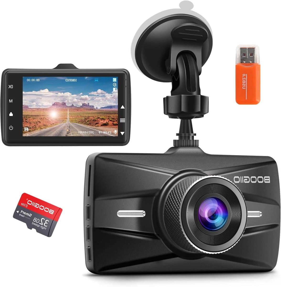 Auto Camera - Rijrecorder - Veilige Rit - 1080P Full HD - 3 Inch Scherm - Zwart — afbeelding 1