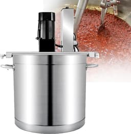 Keukenmixer Met Verwarming - Automatische Mixer Stoofpot - Sausen en Stoofpotten Maken - Roestvrij Staal Dubbellaagse Schraper - 25L - Zilver — thumbnail 1