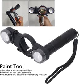 SnelShoppen - Spray Gun Fill Light - Universele 3 Niveaus Verstelbare Helderheid Spray Verf Gun Verlichtingssysteem - Draagbare Warm Witte Verlichting — thumbnail 5