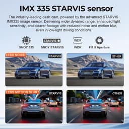 SnelShoppen - 4K+1080P Dashcam Voorkant en Achterkant voor Volvo XC40 2023-2026 en XC40 Recharge 2021-2024, G-Sensor, WiFi & App, 128GB Geheugenkaart, — thumbnail 3