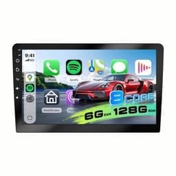 ESSGOO Autoradio 2Din Universeel - 10.1 Inch IPS HD Touchscreen - Android 15 - Apple Carplay & Android Auto (Draadloos) - 6+128GB - GPS Navigatiesysteem - Bluetooth, WiFi, MP5 — thumbnail 1