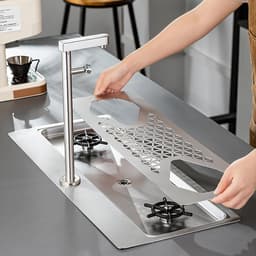 Automatische Kopjeswasser - Glas Spoeler Bekerspoeler - Snel Glazen Reinigen - Dubbele Kop - 665 cm x 288 cm - RVS — thumbnail 4