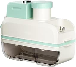 Elektrische groentesnijder - Keukenmachine hakmolen - Maaltijden bereiden - 4 verwisselbare messen - 375 x 159 x 283 mm - Zwart — thumbnail 1