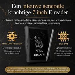 SwayTosh E-Reader Nova Grande – Met Nova Stylus - 7 inch 2026 – 32GB + Cloud Opslag – Ereader Met Luxe Hoes – Storytel-Ondersteuning – Schermverlichting en Nachtmodus – E Reader Voor Ebook & Luisterboeken – Met Oplader — thumbnail 2
