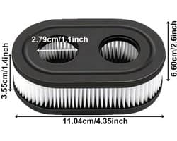 Luchtfilter Grasmaaier - Vervangingscartridge - Compact - Onderdeel 593260 798452 - Geschikt voor Briggs & Stratton - Hoogwaardige prestatie
