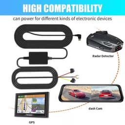 Inbouwset hardwire voor dashcam - Type-C aansluiting - Laagspanningsbeveiliging - 12V/24V naar 5V - Eenvoudige installatie - Parkeerbewaking — thumbnail 2