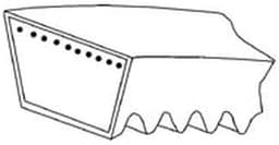 Vervangende Riem - Machine Onderdeel - Onderhoud Tuinapparatuur - Precisie Pasvorm - 10x8x850mm - Zwart — thumbnail 2