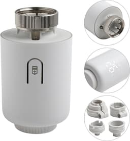 Thermostaat Radiatorventiel - Verwarming Controller - Energie Besparen - App & Spraak Bediening - M30x1.5 Draad - Wit — thumbnail 3