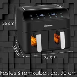 ApexArte® Heteluchtoven - Oven - Airfryer Oven - Zwart — thumbnail 3