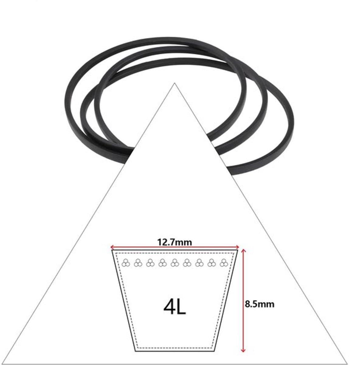 Transmissieriem - Compatibel met AYP 46" Dek - Onderdeelnummers 21546607/405143/584453101 - Vervangingsriem - Geschikt voor Grasmaaier - Hoge kwaliteit - Maaierriem — afbeelding 1