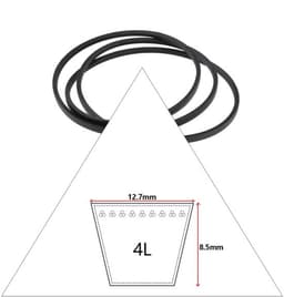 Transmissieriem - Compatibel met AYP 46" Dek - Onderdeelnummers 21546607/405143/584453101 - Vervangingsriem - Geschikt voor Grasmaaier - Hoge kwaliteit - Maaierriem — thumbnail 1