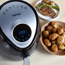 SnelShoppen - Airfryer 4,5 Liter met Antiaanbaklaag, Timer 30 Min, 7 Kookfuncties, Aanraakbediening, Weinig Tot Geen Olie, Snel Koken, 1300 W — thumbnail 3