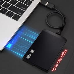 Externe Harde Schijf - Draagbare Opslag - Snelle Data Back-up - Hoge Overdrachtssnelheid - 64 GB Capaciteit - Blauw — thumbnail 3