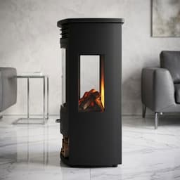 Luxe Elektrische Sfeerhaard met WiFi - Zwart - WiFi App, Afstandsbediening, LED Vlameffect, - Medahomestore — thumbnail 3