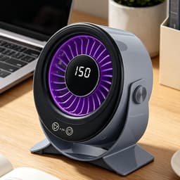 Airco - Mobiele airco - ventilator - fan - aircooler - airco zonder afvoerslang - airconditioning - 150 snelheden - voor slaapkamer, eetkamer, studentenkamer, computerbureau, studenten - zwart — thumbnail 4