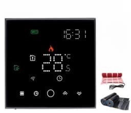 Digitale Thermostaat - Slimme Regelaar - Verwarming Instellen - Wifi App Bediening - LCD Display - Zwart — thumbnail 5