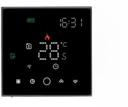 Digitale Thermostaat - Slimme Regelaar - Verwarming Instellen - Wifi App Bediening - 16A - Zwart — thumbnail 5