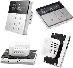 Vloerverwarming Thermostaat - Digitale LCD - Comfort Regelen - Programmeerbaar Energiebesparend - 95-240V - Zilver Zwart — thumbnail 5
