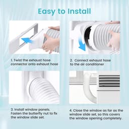 Mobiele airco 9000 BTU stil draagbaar met ontvochtiger, ventilator en slaapmodus 3-in-1 functie - 35 m² — thumbnail 3