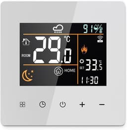 Slimme Thermostaat - Digitale Regelaar - Wooncomfort Instellen - App Bediening - 16A - Wit — thumbnail 1