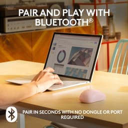Logitech M240 - Draadloze Muis - Bluetooth - Roze — thumbnail 5