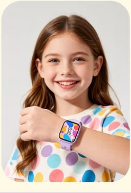 Smartwatch Kinderen – Geen App Nodig – Stopwatch – Stappen – Paars — thumbnail 2