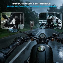 SnelShoppen - Dashcam Motorfiets 4K + 1080P, WiFi Voor- en Achtercamera met GPS, HDR, 6 Uur Batterij, Volledig Waterproof, Nachtzicht, Actiecamera Hel — thumbnail 4