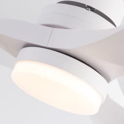 MODENUIT Plafondventilator Met Verlichting – 42 Inch – ABS – Wit – 6 Snelheden Met Afstandsbediening — thumbnail 2