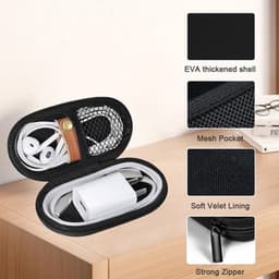 Harde beschermhoes voor externe harde schijf en accessoires - draagbare elektronica opbergtas — thumbnail 3