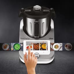 Multicooker - Wit - 4,5 Liter - Slimme Keukenrobot met Touchscreen en Weegschaal - Voor Gezond Koken — thumbnail 2