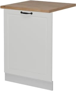 Vaatwasserfrontpaneel - Paneel vaatwasser Keukenfront - Keuken Integratie - Volledig Geïntegreerd - 60 cm - Wit Landhuis — thumbnail 1