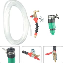Stofverwijderaar Watersproeier - Schoonmaakmondstuk Koelspray - Machine Reinigen - Snelle Stofcontrole - 6 mm slang compatibel - Zwart en Rood — thumbnail 3