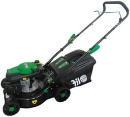 Benzine grasmaaier - Loopmaaier Duwmaaier - Gazon Onderhouden - 3-in-1 Systeem - 42 cm - Zwart Groen — thumbnail 2
